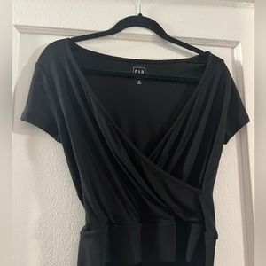 Gap Black, V-neck wrap style top